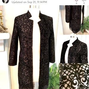 Jacquard Duster Coat/Jacket